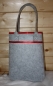 Preview: felt Bag grey with stripes