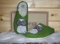 Preview: Tofee ladies slipper green owl