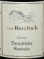 Preview: Weingut Uwe Butzbach Winzenheimer Honigberg, Dornfelder 2016