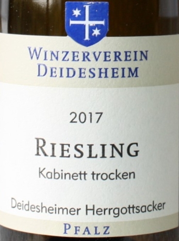 Deidesheimer Herrgottsacker Riesling Kabinett trocken 2016, 375ml