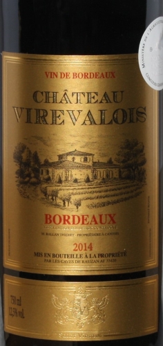 Chateau Virevalois Bordeaux 2014