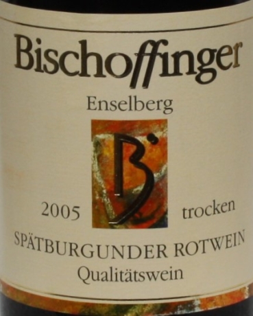 Winzergenossenschaft Bischoffinger Enselberg Spätburgunder Rotwein Kabinett Trocken, 2005