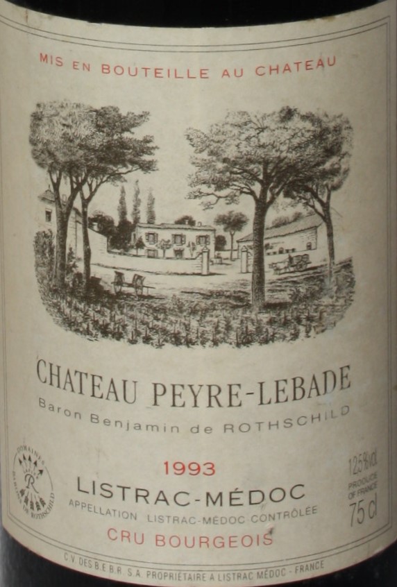 Wein-Alm - Chateau Peyre-Lebade, Haut-Medoc 1993