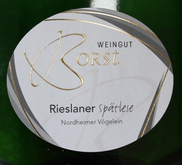 Weingut Borst Nordheimer Kreuzberg Rieslaner Spätlese 2018