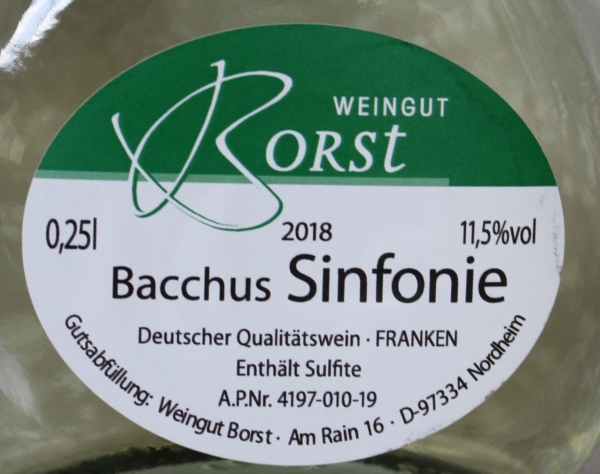 Weingut Borst Mini-Bocksbeutel Sinfonie, 250ml