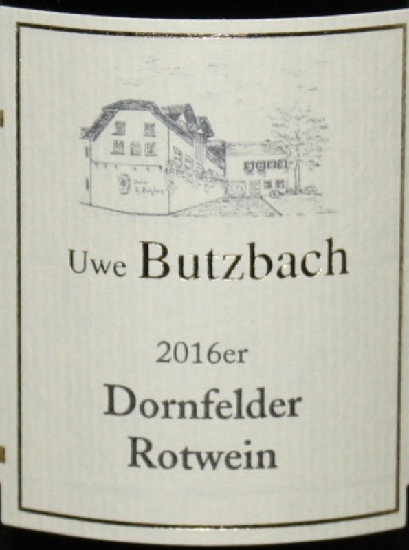 Weingut Uwe Butzbach Winzenheimer Honigberg, Dornfelder 2016