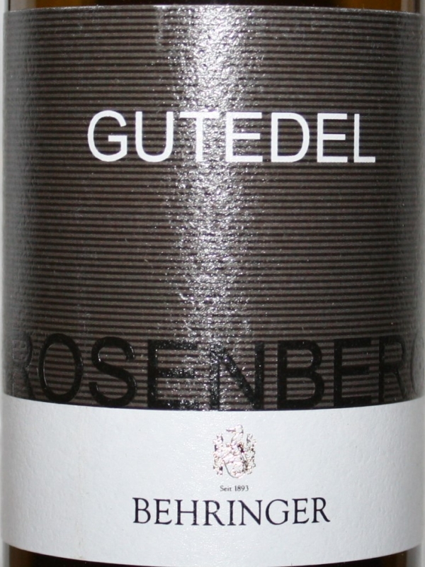 Weingut Behringer Rosenberg Gutedel 2017, 375ml